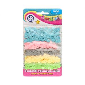 Konfetti Cekinowe Astra Pastelowe, 5 kolorów x 200szt